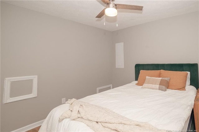 2517 Previs Rd, Fayetteville, NC 28306 - bedroom featuring a ceiling fan and baseboards