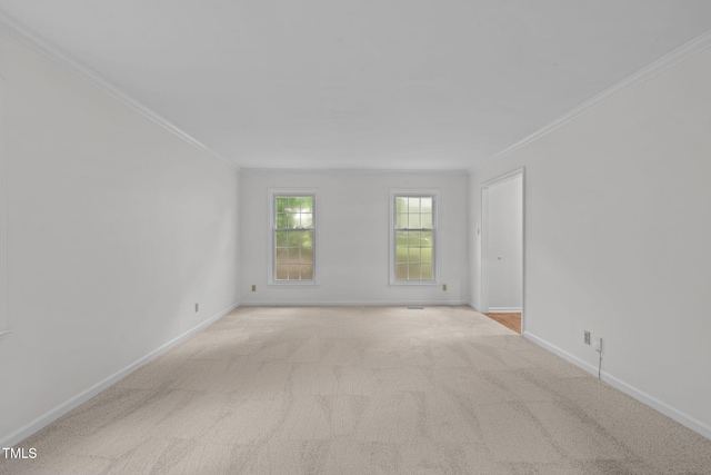 5313 Falkirk Dr, Durham, NC 27712 - carpeted spare room featuring ornamental molding and baseboards