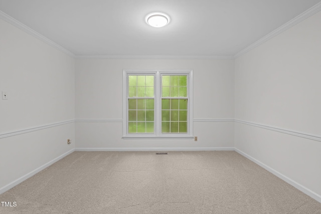 5313 Falkirk Dr, Durham, NC 27712 - carpeted empty room featuring crown molding