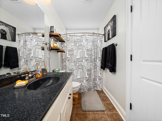 171 Winding Oak Way, Clayton, NC 27520 - full bath featuring vanity, tile patterned flooring, and a shower with curtain