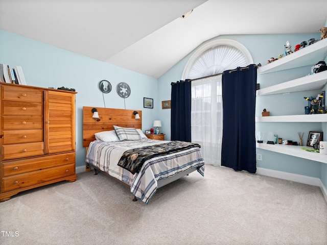 171 Winding Oak Way, Clayton, NC 27520 - bedroom with vaulted ceiling and light colored carpet