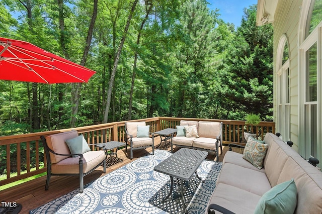 137 Forked Pine Ct, Chapel Hill, NC 27517 - wooden deck with outdoor lounge area