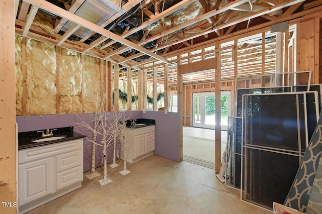 137 Forked Pine Ct, Chapel Hill, NC 27517 - bathroom featuring vanity and concrete flooring