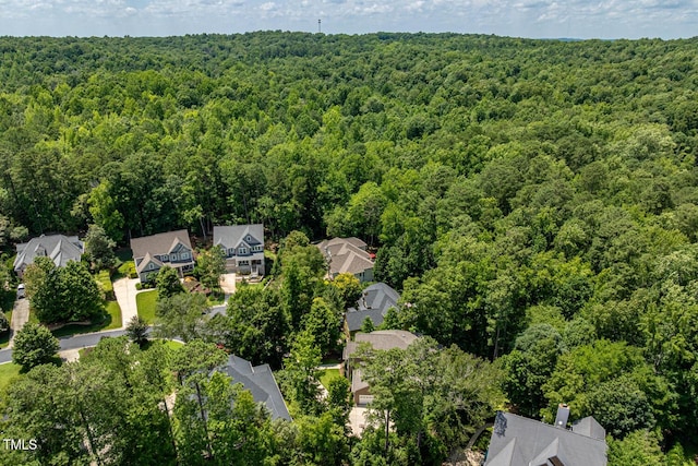 137 Forked Pine Ct, Chapel Hill, NC 27517 - aerial view of residential area featuring a forest