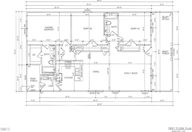125 Evans St, Four Oaks, NC 27524 - view of home floor plan