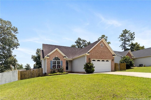 1605 Stanford Ct, Fayetteville, NC 28314 - single story home featuring an attached garage, driveway, and brick siding