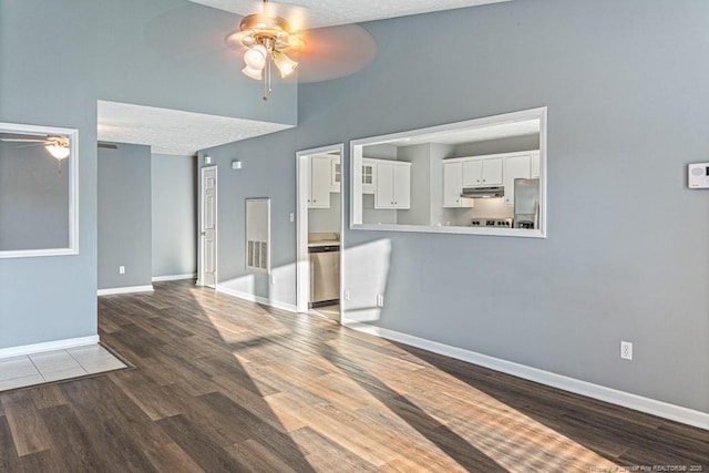 4105 Freedom Ln, Hope Mills, NC 28348 - spare room with ceiling fan and wood finished floors