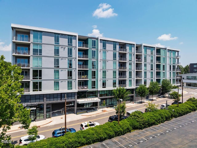 214 Hunt St Unit 503, Durham, NC 27701 - view of apartment building / complex with uncovered parking