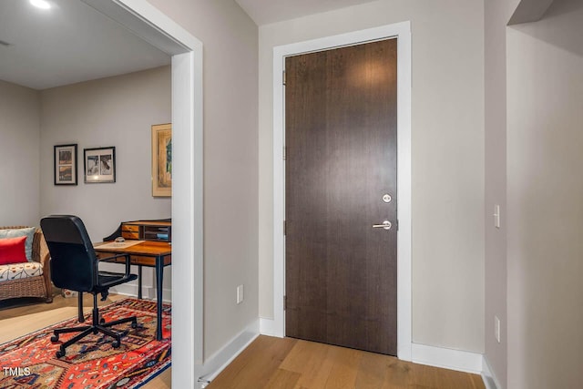 214 Hunt St Unit 503, Durham, NC 27701 - office with wood finished floors and baseboards