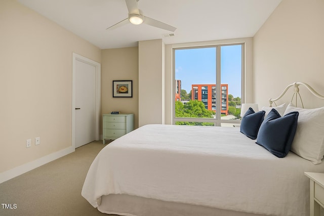 214 Hunt St Unit 503, Durham, NC 27701 - bedroom featuring carpet flooring and a ceiling fan