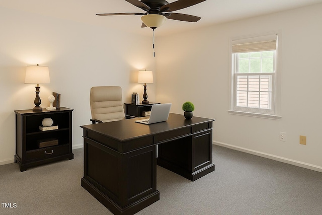 112 W Skyhawk Dr, Cary, NC 27519 - office space featuring a ceiling fan and carpet floors