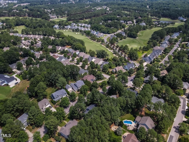 1224 Marshall Farm St, Wake Forest, NC 27587 - aerial overview of property's location with a golf club, nearby suburban area, and a large body of water