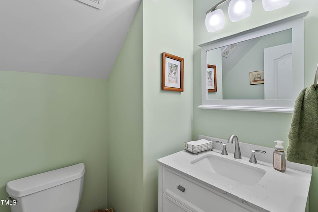 1224 Marshall Farm St, Wake Forest, NC 27587 - bathroom featuring vanity and lofted ceiling