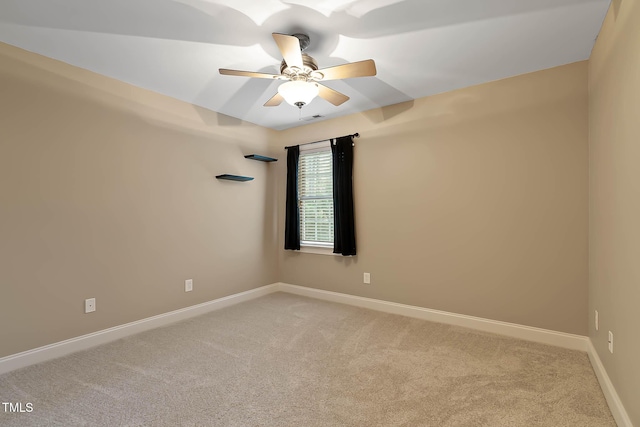 1224 Marshall Farm St, Wake Forest, NC 27587 - empty room with light colored carpet and a ceiling fan
