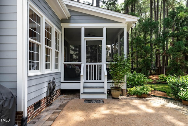 1224 Marshall Farm St, Wake Forest, NC 27587 - view of exterior entry with a patio area