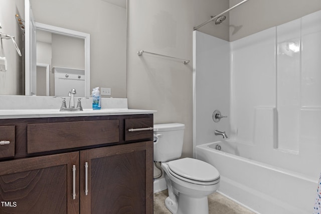 36 Mae Ct, Roxboro, NC 27573 - bathroom with vanity, shower / bath combination, and tile patterned flooring