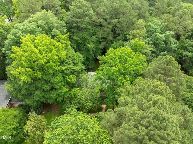 906 Grove St, Chapel Hill, NC 27517 - aerial view of a heavily wooded area