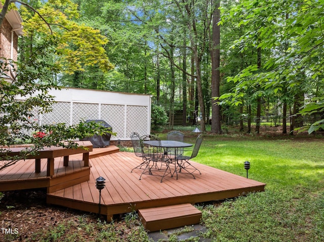 906 Grove St, Chapel Hill, NC 27517 - deck featuring outdoor dining space
