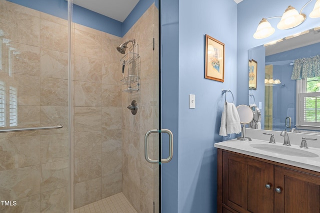 906 Grove St, Chapel Hill, NC 27517 - bathroom with a stall shower and vanity
