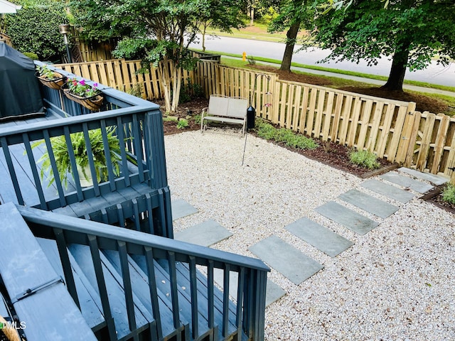 1507 Woodcroft Dr, Raleigh, NC 27609 - view of yard featuring a patio area