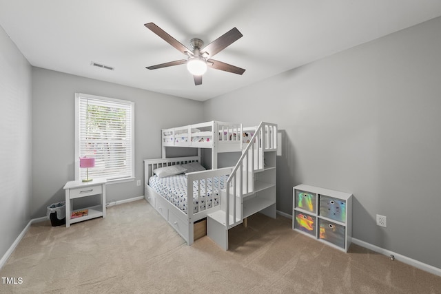 1507 Woodcroft Dr, Raleigh, NC 27609 - bedroom featuring carpet flooring and ceiling fan