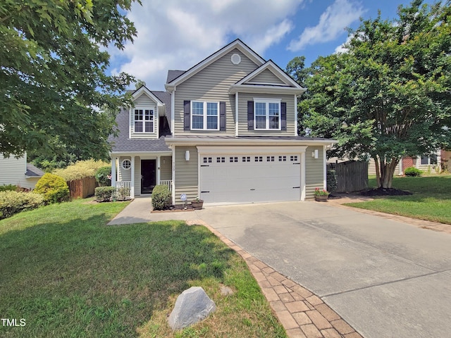 709 Pyracantha Dr, Holly Springs, NC 27540 - traditional home with a garage and concrete driveway