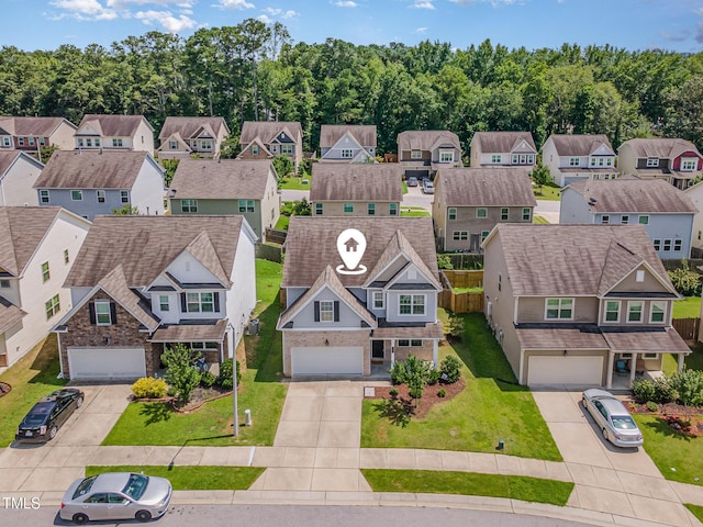 637 Stapleford Ln, Fuquay Varina, NC 27526 - aerial perspective of suburban area