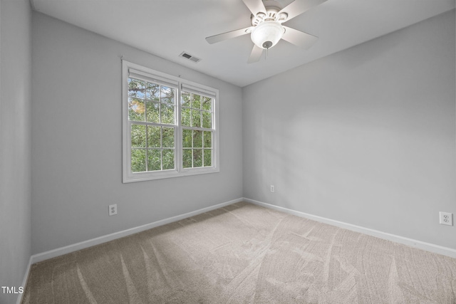 2763 Garland Ct, Creedmoor, NC 27522 - carpeted empty room featuring baseboards and ceiling fan