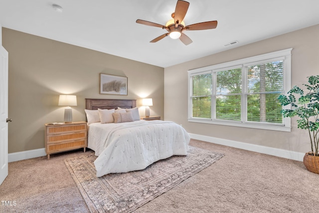 4324 Brighton Ridge Dr, Apex, NC 27539 - carpeted bedroom featuring baseboards and ceiling fan