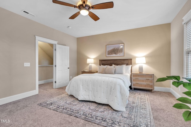 4324 Brighton Ridge Dr, Apex, NC 27539 - carpeted bedroom with baseboards and a ceiling fan