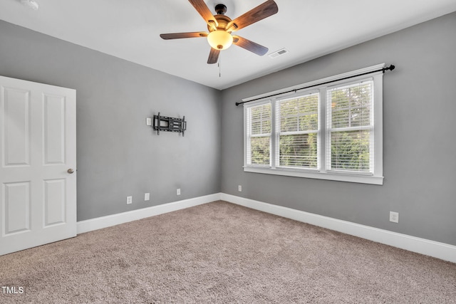 4324 Brighton Ridge Dr, Apex, NC 27539 - carpeted spare room with a ceiling fan and baseboards