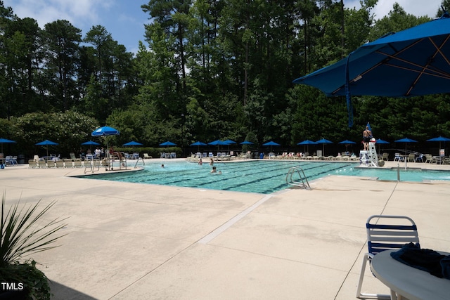 4324 Brighton Ridge Dr, Apex, NC 27539 - community pool with a patio