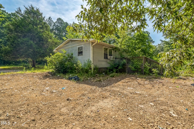 1141 Morgan Rd, Henderson, NC 27537 - view of side of property featuring a wooden deck