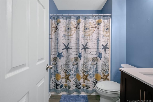 1214 Herring Gull Dr, Fayetteville, NC 28306 - bathroom with vanity and a shower with curtain