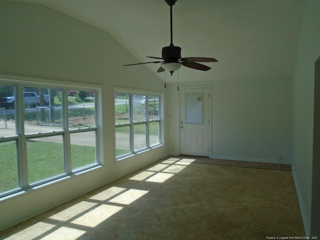 2631 Stonehaven Dr, Fayetteville, NC 28306 - unfurnished sunroom featuring vaulted ceiling