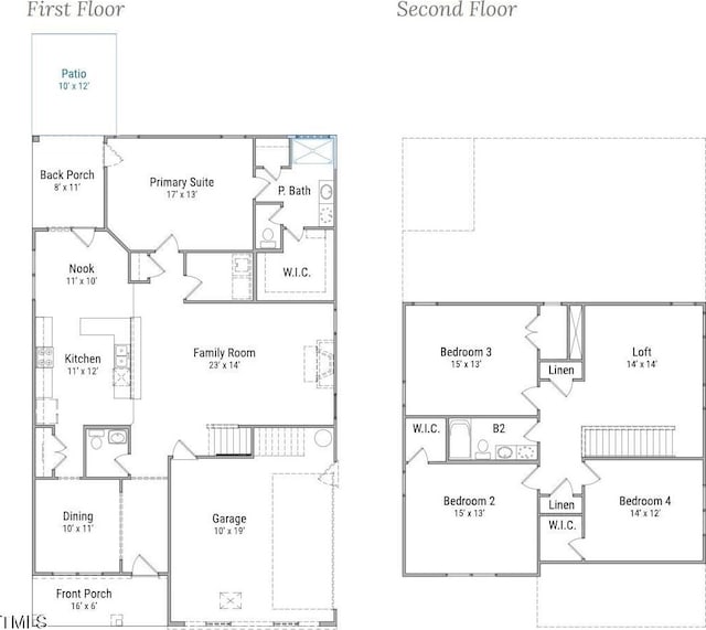 5486 Jaeger Dr Lot # 37, Graham, NC 27253 - view of floor plan / room layout