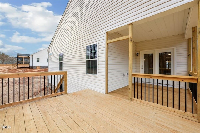 5486 Jaeger Dr Lot # 37, Graham, NC 27253 - view of wooden terrace