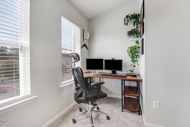100 Stratford Lakes Dr # 322, Durham, NC 27713 - home office featuring carpet flooring and baseboards