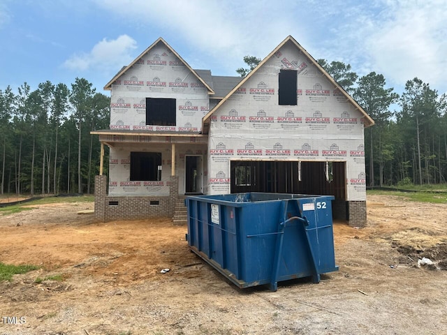 268 Rye Way, Wendell, NC 27591 - property under construction with a garage and brick siding