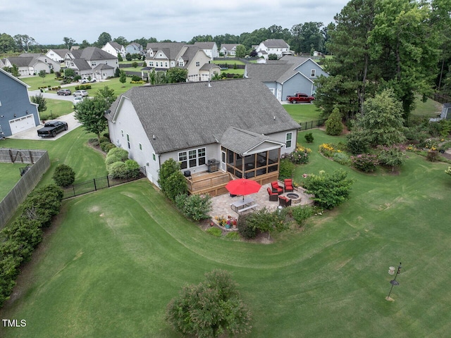 8712 Halsey Ln, Wake Forest, NC 27587 - aerial view of residential area
