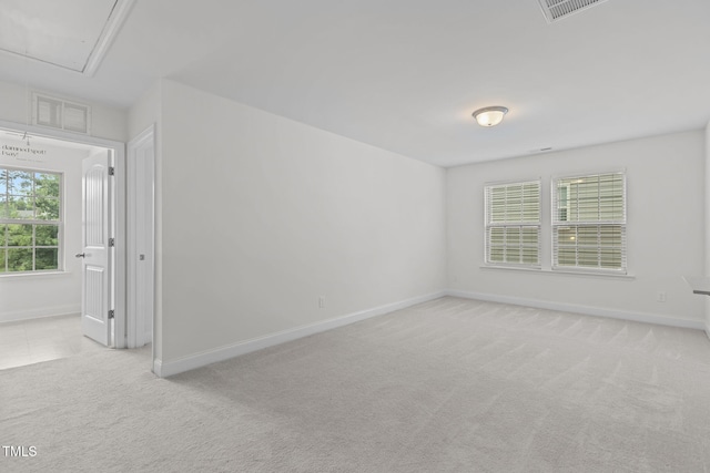 837 Stable Fern Dr, Fuquay Varina, NC 27526 - carpeted empty room featuring attic access and baseboards