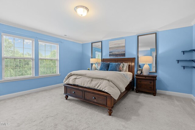837 Stable Fern Dr, Fuquay Varina, NC 27526 - bedroom featuring ornamental molding and carpet