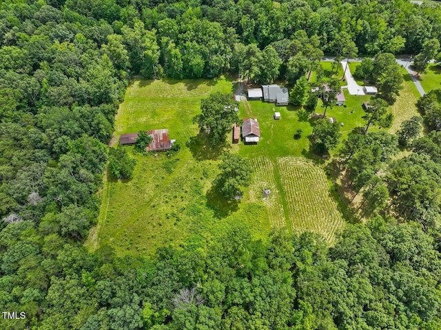 358 Benjie Williams Rd, Staley, NC 27355 - drone / aerial view of a heavily wooded area