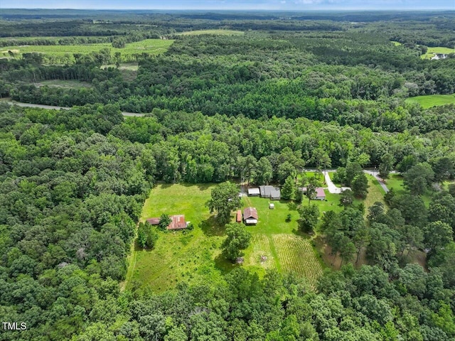 358 Benjie Williams Rd, Staley, NC 27355 - drone / aerial view of a heavily wooded area