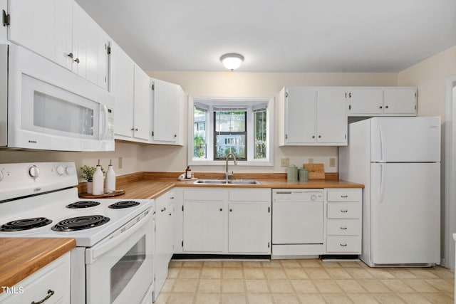 15 Willow Bridge Dr, Durham, NC 27707 - kitchen featuring white appliances, white cabinets, and light countertops