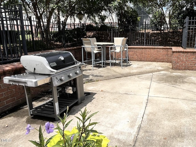 2520 Friedland Pl Unit 200, Raleigh, NC 27617 - view of patio featuring grilling area