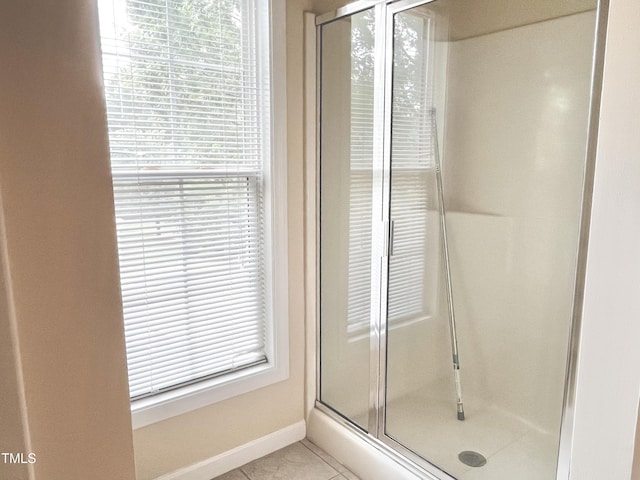 2520 Friedland Pl Unit 200, Raleigh, NC 27617 - bathroom featuring a stall shower and tile patterned floors