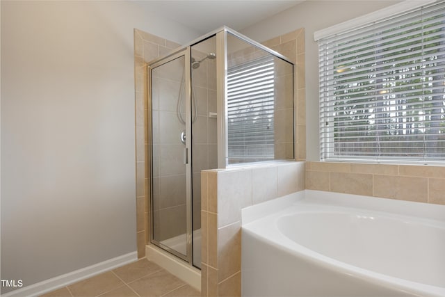 165 Naples Ln, Clayton, NC 27527 - full bath with a garden tub, a stall shower, and tile patterned floors
