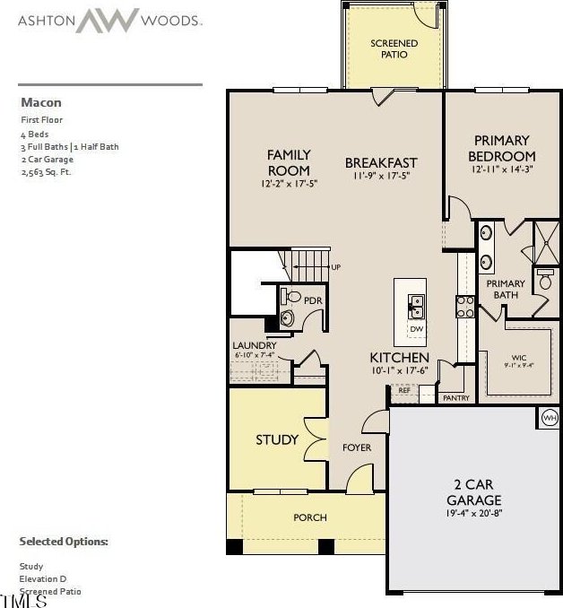 121 N Harvest Ridge Way Unit 262, Wilsons Mills, NC 27520 - view of property floor plan