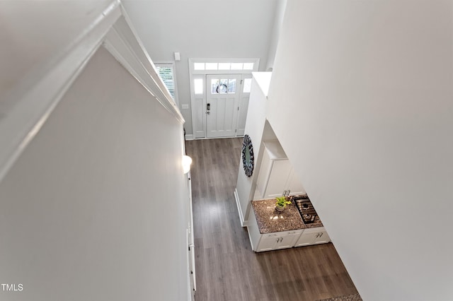 630 Heartland Flyer Dr, Knightdale, NC 27545 - foyer entrance featuring dark wood-style flooring